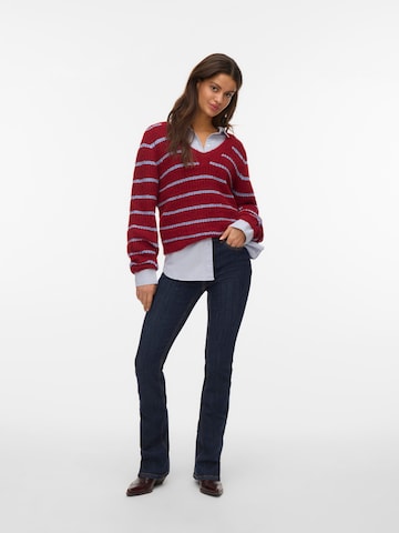 VERO MODA Sweater in Red
