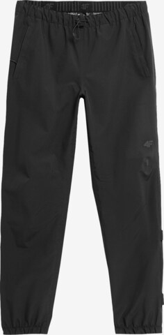 Regular Pantaloni outdoor de la 4F pe negru: față