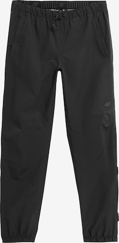 Regular Pantaloni outdoor de la 4F pe negru: față