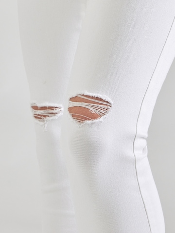 ONLY - Skinny Vaquero 'ONLWAUW' en blanco