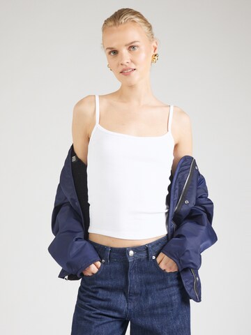 HOLLISTER Top in White: front