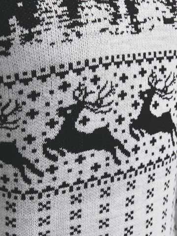 Pull-over 'JJXmas Gabriel' JACK & JONES en blanc