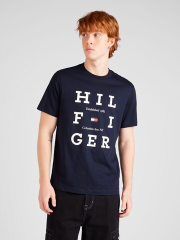 T-Shirt TOMMY HILFIGER en bleu : devant