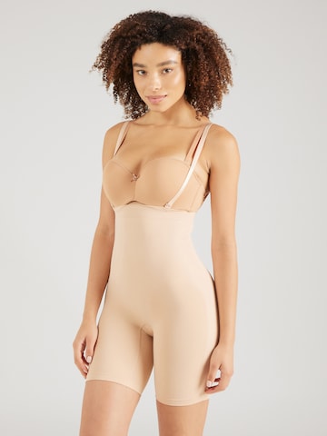 Hunkemöller - Pantalón moldeador en beige: frente