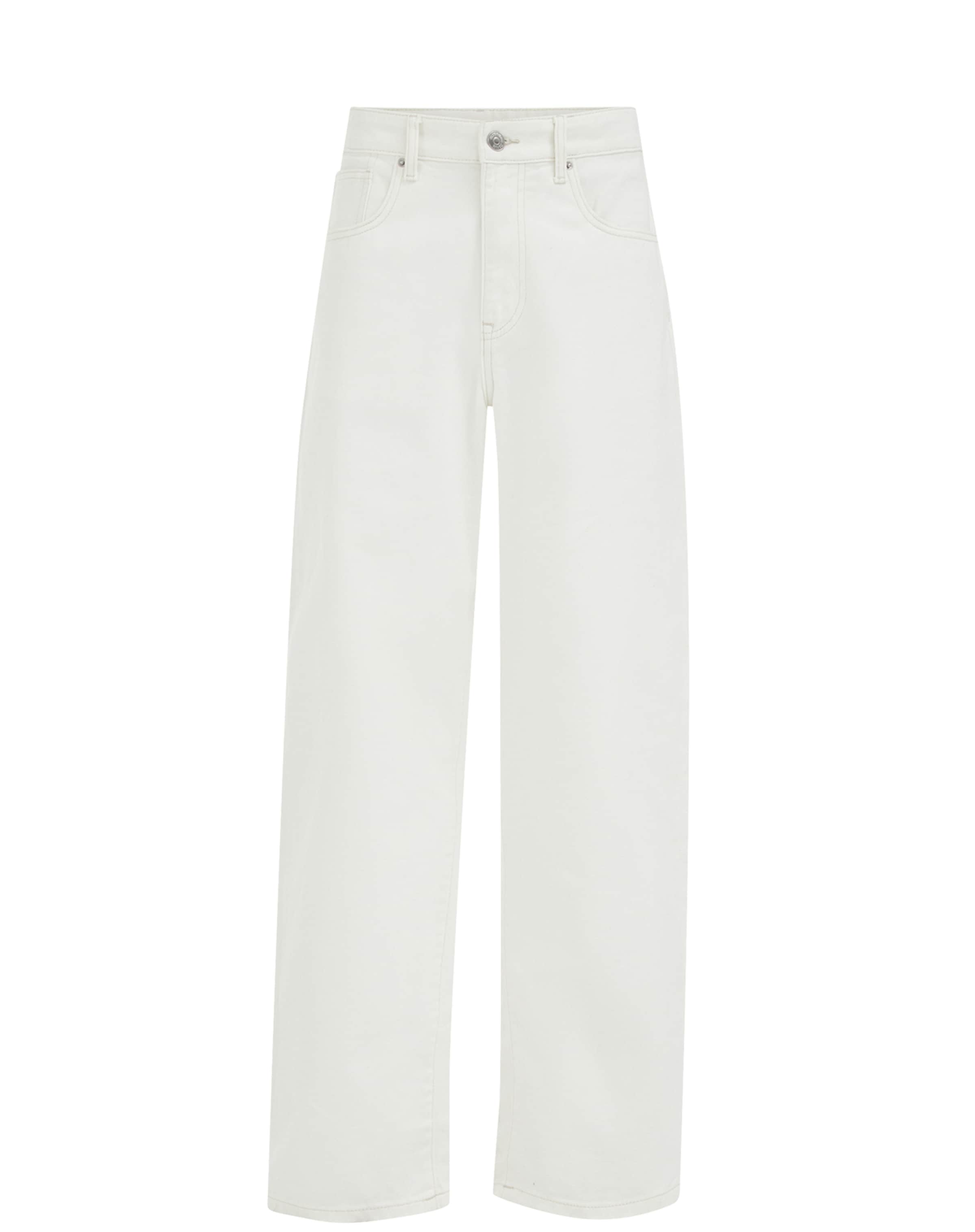 WE Fashion - Barrel Vaquero en blanco: frente