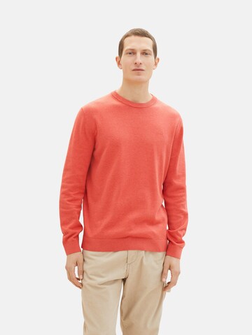TOM TAILOR Sweater in Red