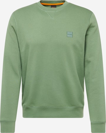 BOSS Orange Sweatshirt i grøn: forside