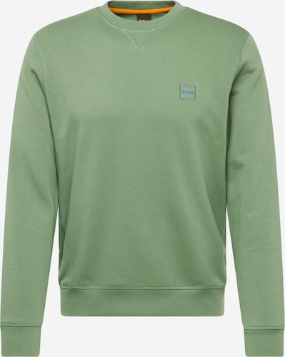 BOSS Sweat-shirt en vert, Vue avec produit