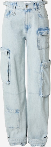 Loosefit Jeans cargo 'Sina' ABOUT YOU x irinassw en bleu : devant