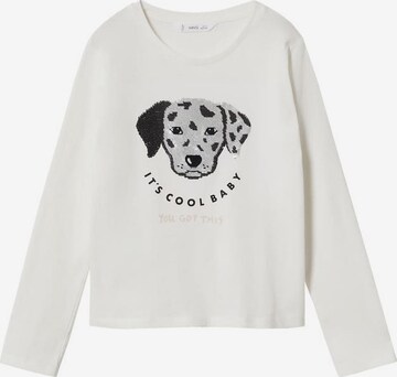 T-Shirt 'Animals' MANGO KIDS en blanc : devant