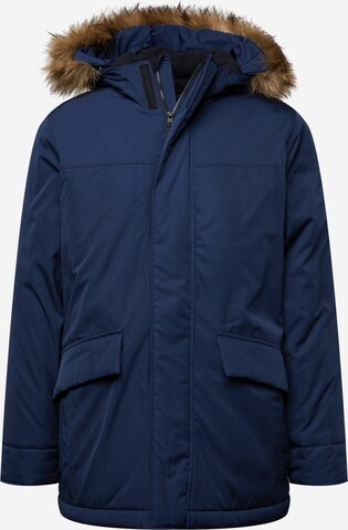 HOLLISTER Winterparka in Blauw: voorkant