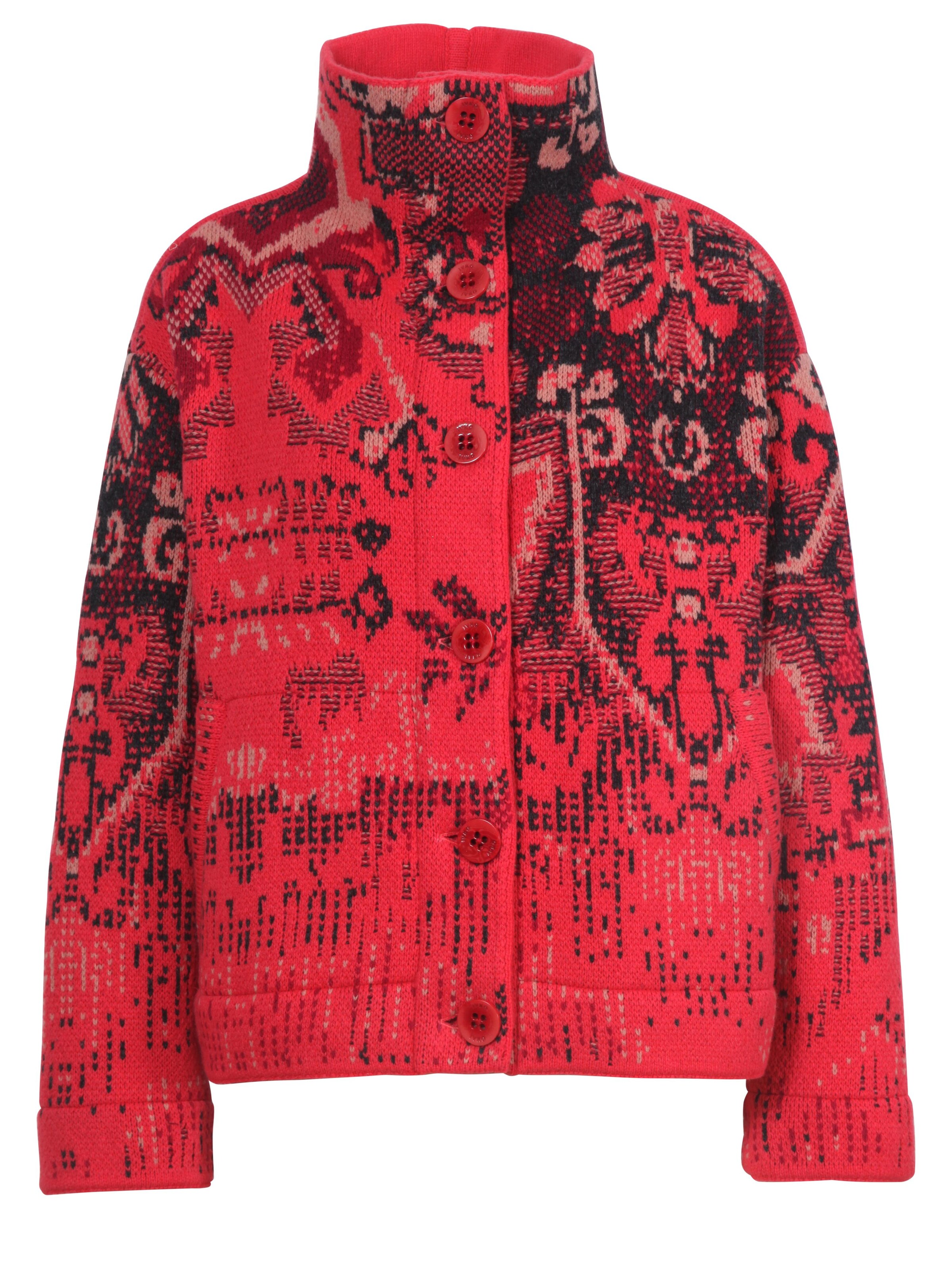 IVKO Strickjacke in Rot: Vorderseite