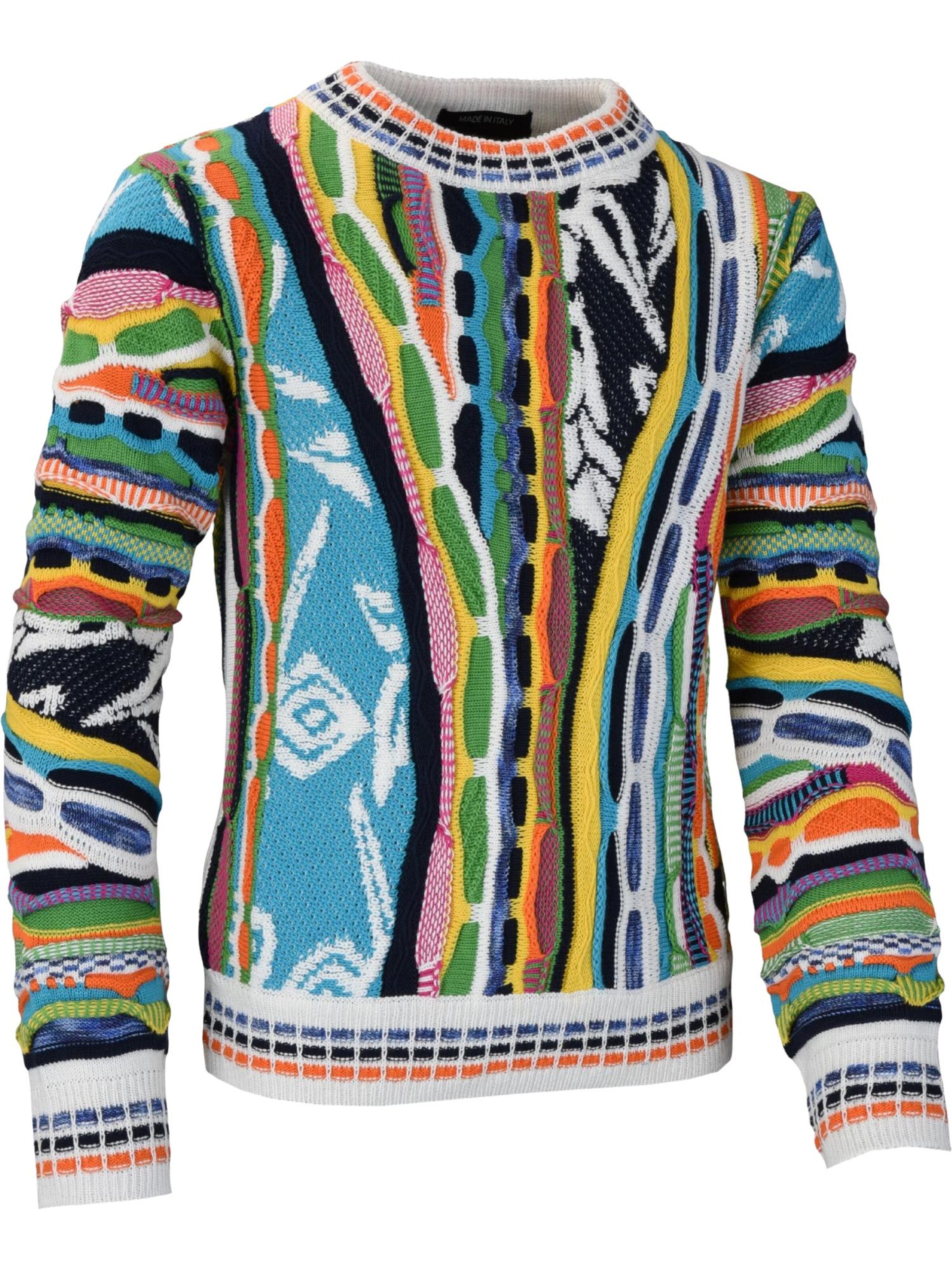 Pull-over Carlo Colucci en mélange de couleurs : devant