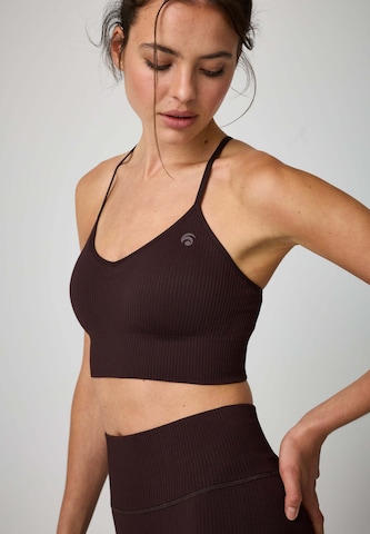 Bustier Soutien-gorge de sport 'Maya' OCEANSAPART en marron