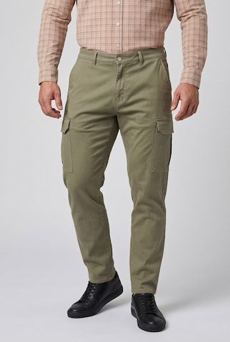 Men Plus Loosefit Jeans in Groen: voorkant