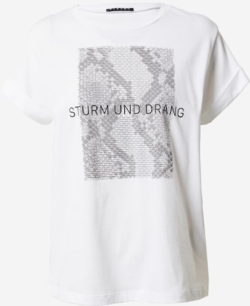 Sisley T-shirt i vit: framsida