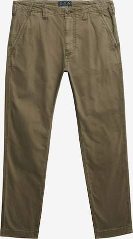 Superdry Regular Chino 'Utility ' in Groen: voorkant