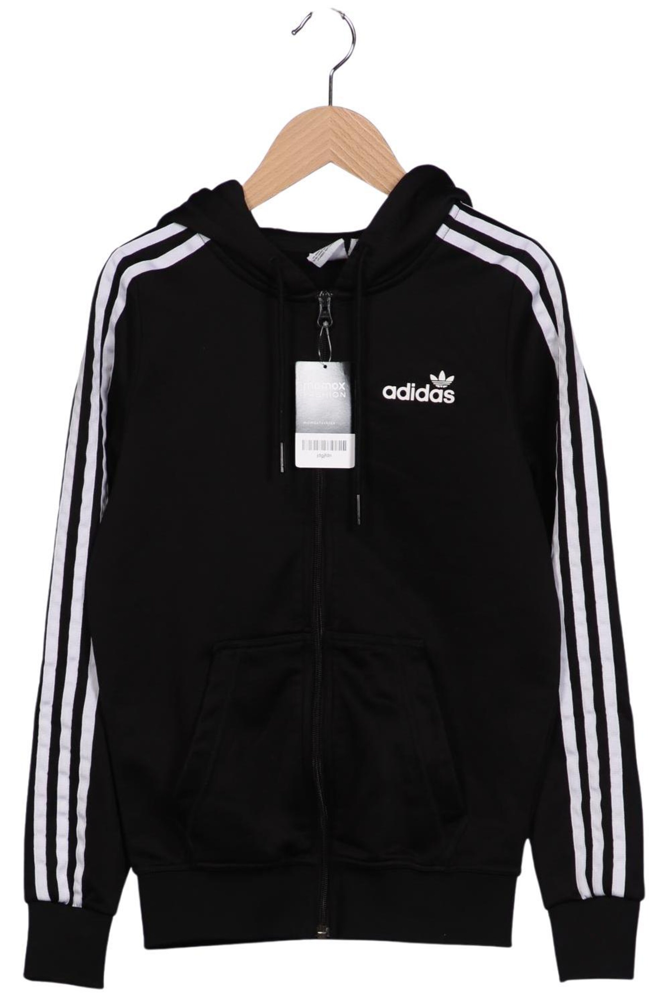 ADIDAS ORIGINALS Kapuzenpullover XXS in Schwarz: Vorderseite