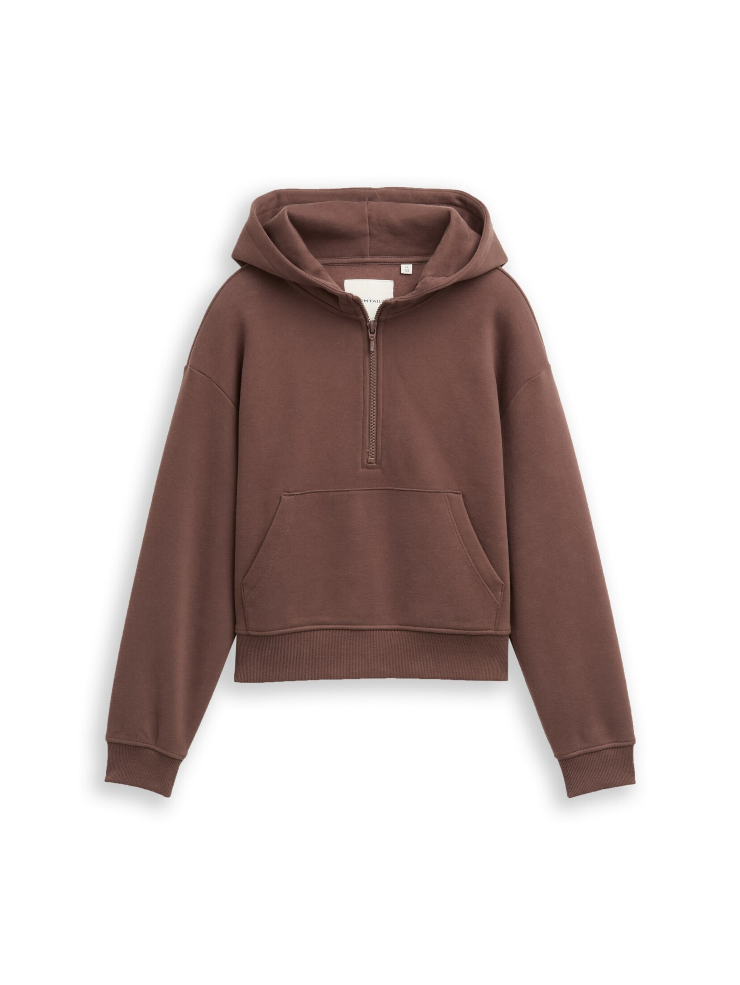 TOM TAILOR Sweatshirt in Bruin: voorkant