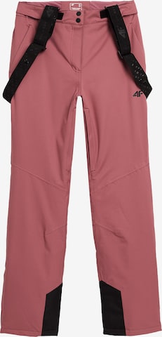 4F Normální Sportovní kalhoty – pink: přední strana