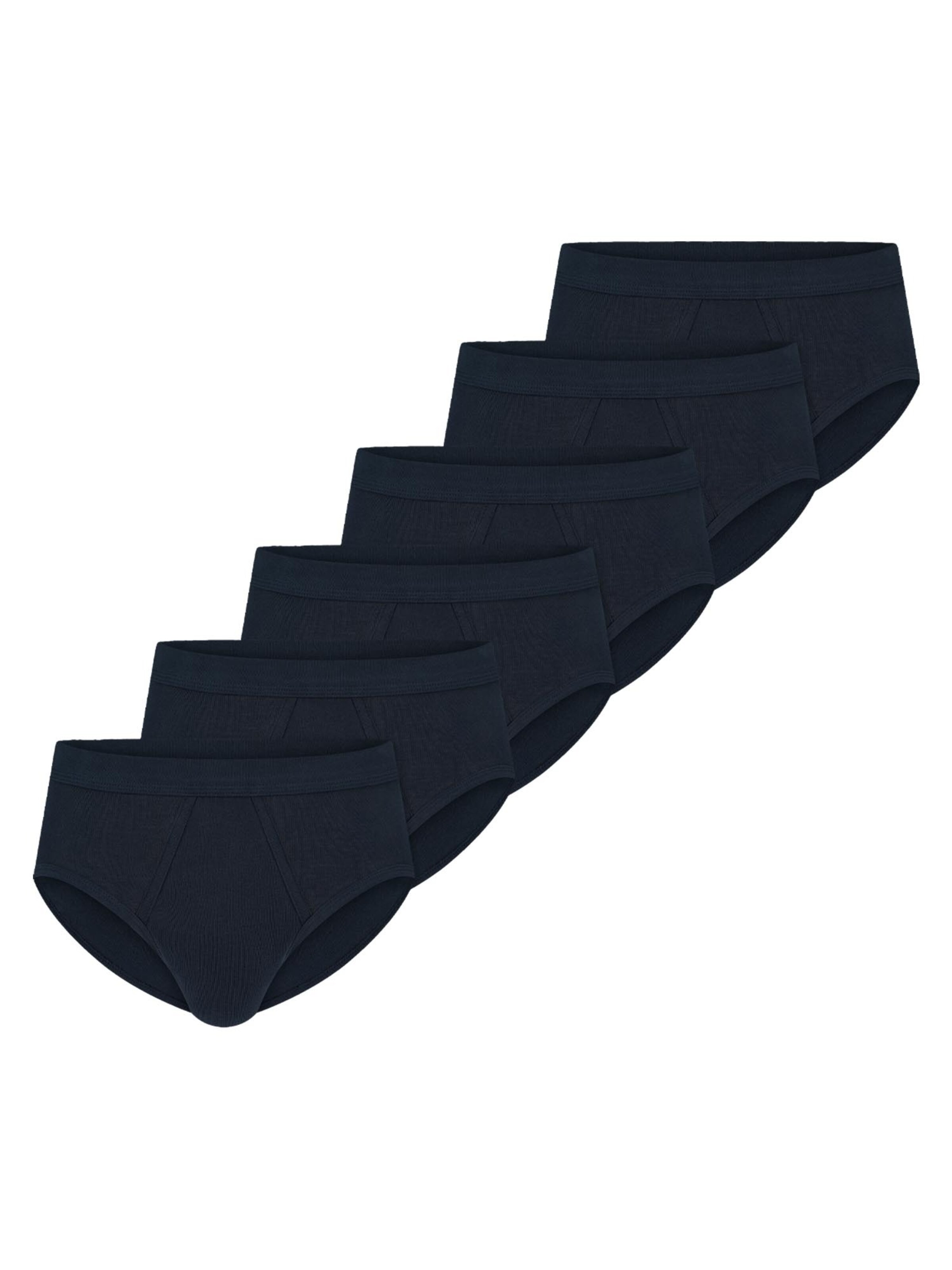 SCHIESSER Slip 'Cotton Essentials Feinripp' in Blauw: voorkant
