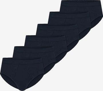 SCHIESSER Slip 'Cotton Essentials Feinripp' in Blauw: voorkant