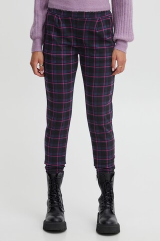 ICHI Regular Chino trousers 'Kate' in Blue: front