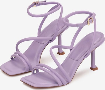 Kazar Studio Sandały z rzemykami w kolorze fioletowy