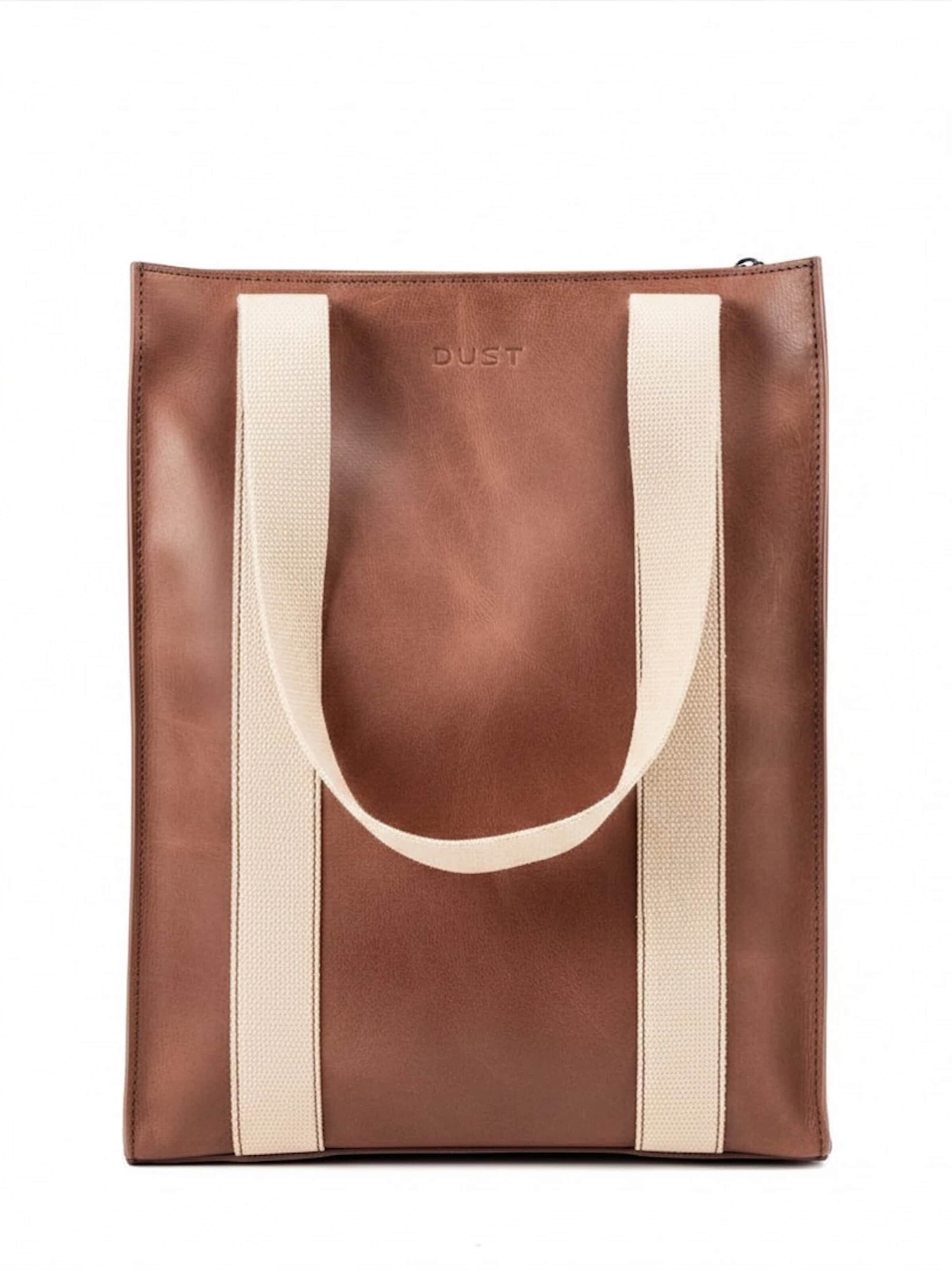 THE DUST COMPANY - Shopper 'Tobacco Manhattan Collection' en marrón: frente
