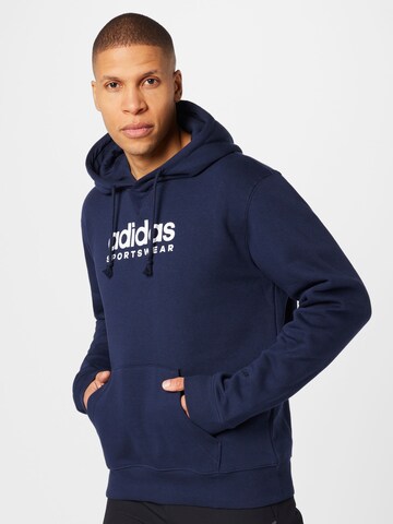 ADIDAS SPORTSWEAR Sportsweatshirt 'All Szn Fleece Graphic' in Blauw: voorkant