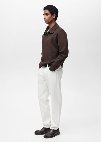 MANGO MAN Sweatshirt 'Winne' in Braun