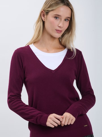 Influencer Pullover in Lila
