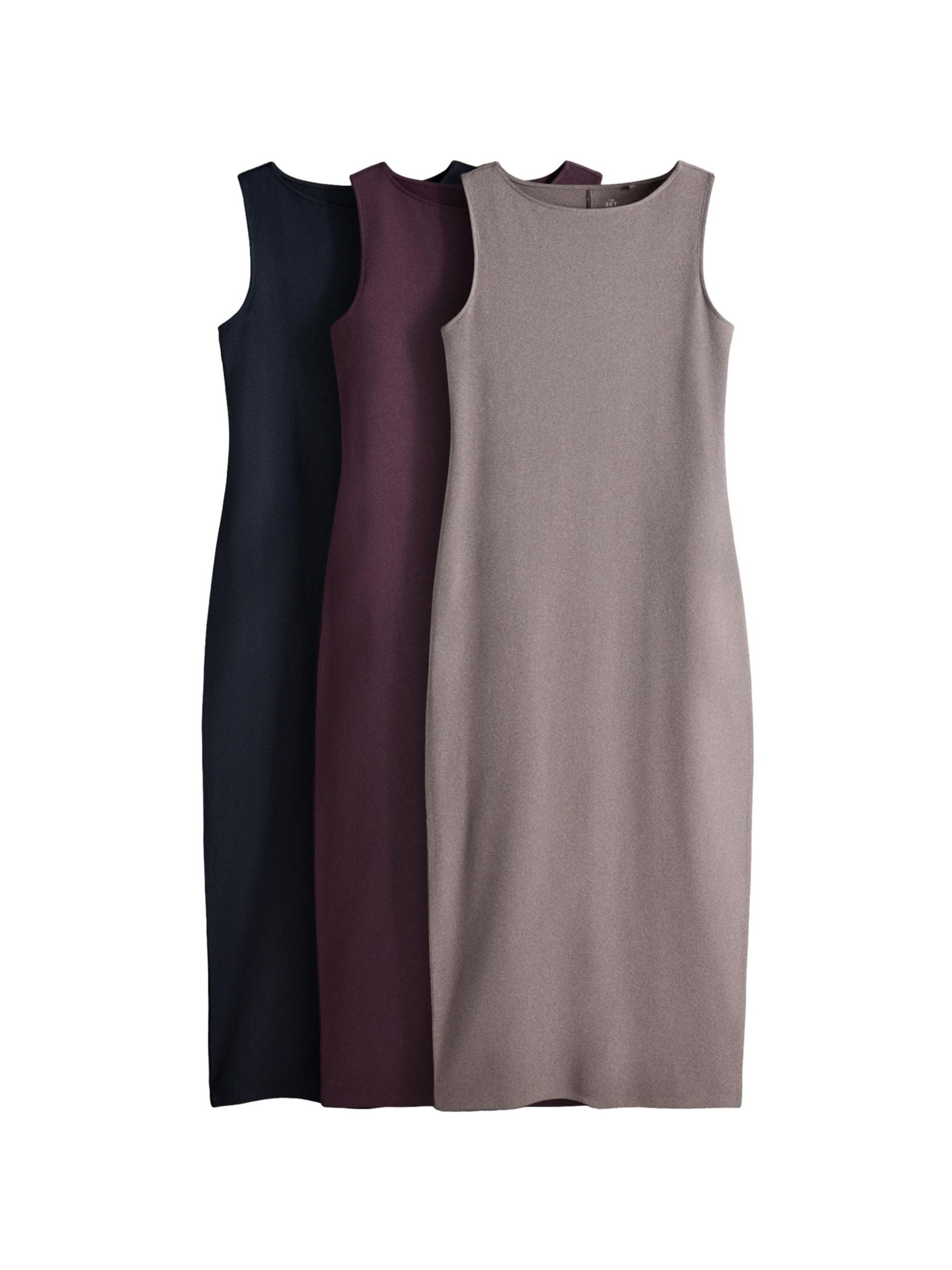 The Set Kleid in Beige: Vorderseite
