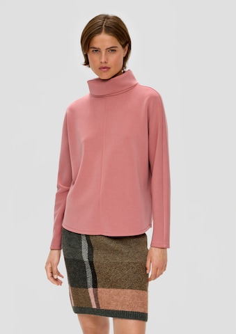 Sweat-shirt s.Oliver en rose : devant