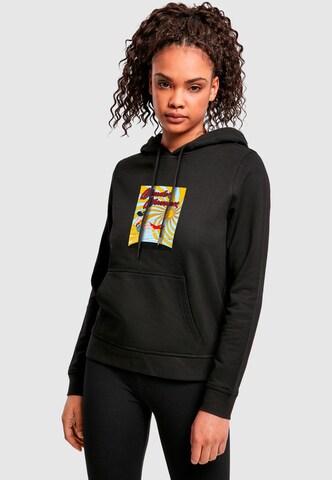 Sweat-shirt 'Wonder Woman Flying' Merchcode en noir : devant
