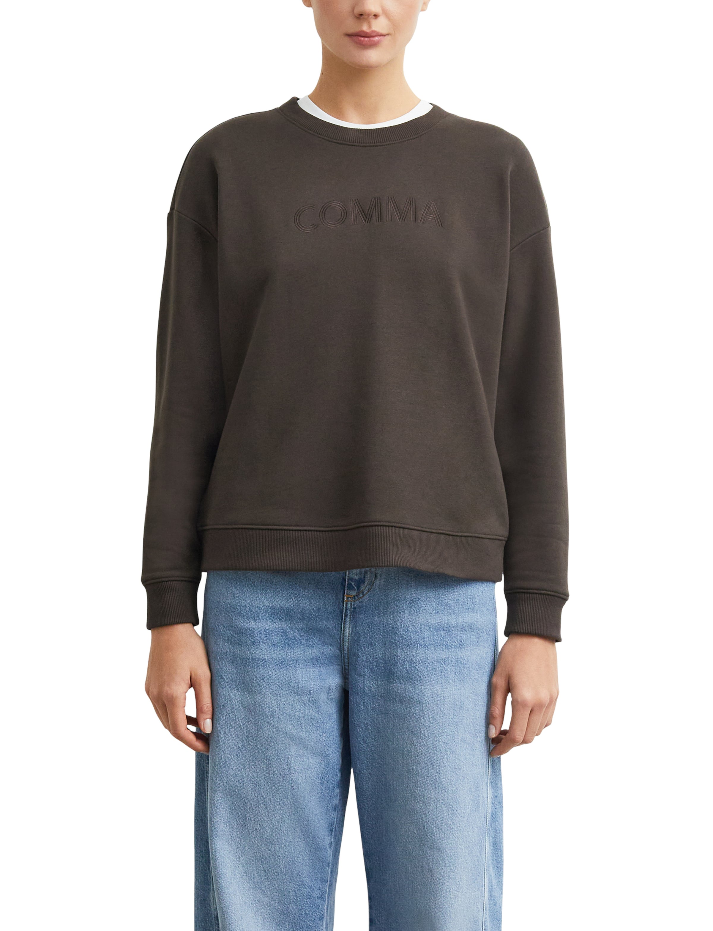 COMMA Sweatshirt in Brown