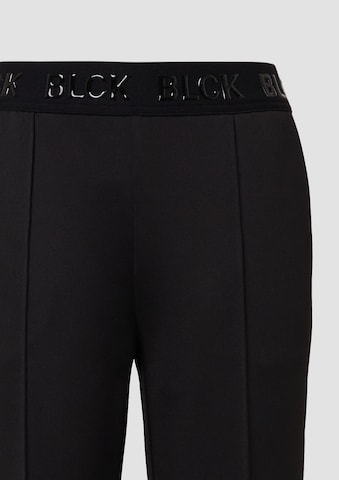 s.Oliver BLACK LABEL Wide leg Broek in Zwart