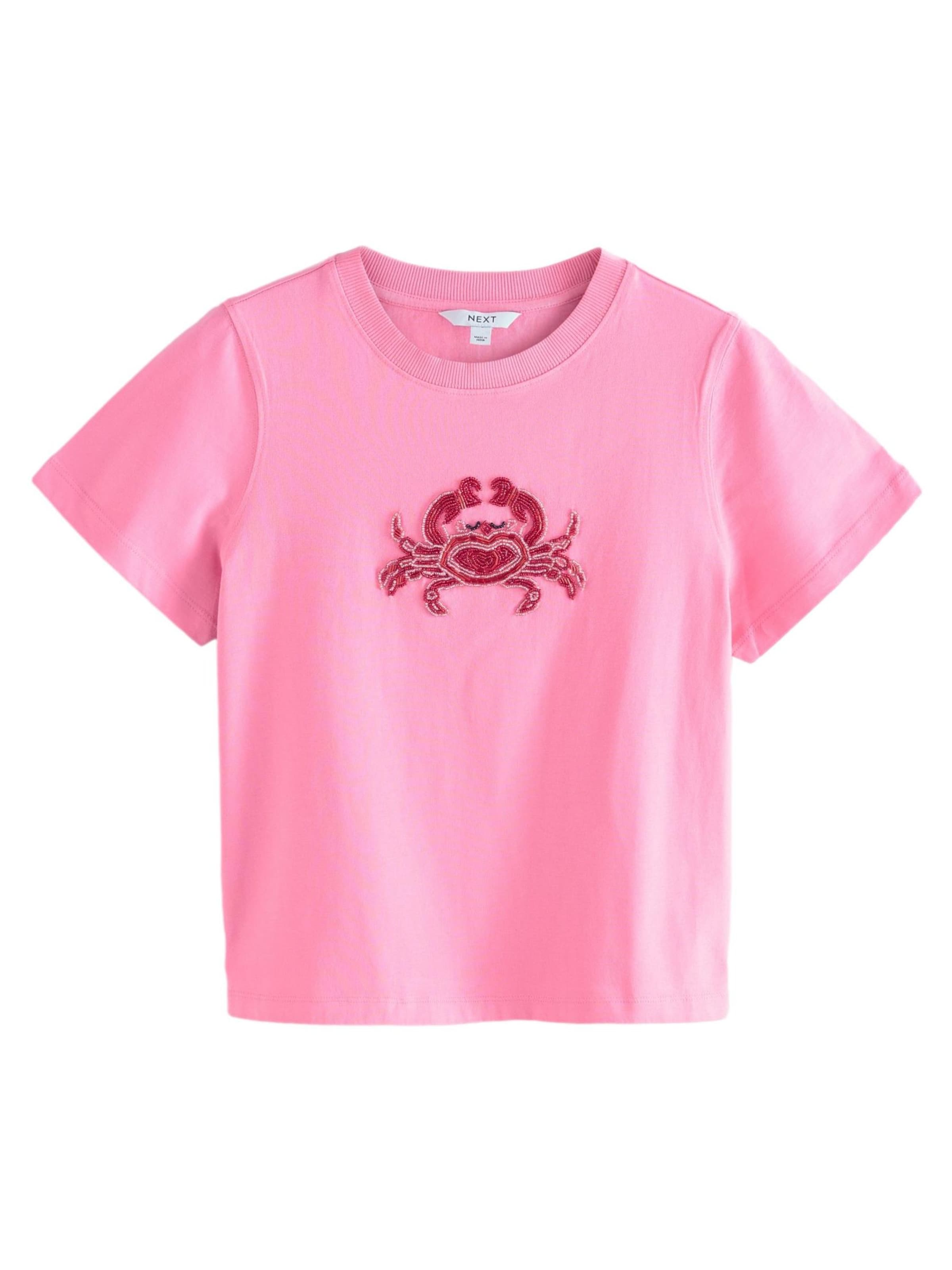 Next Shirt in Roze: voorkant