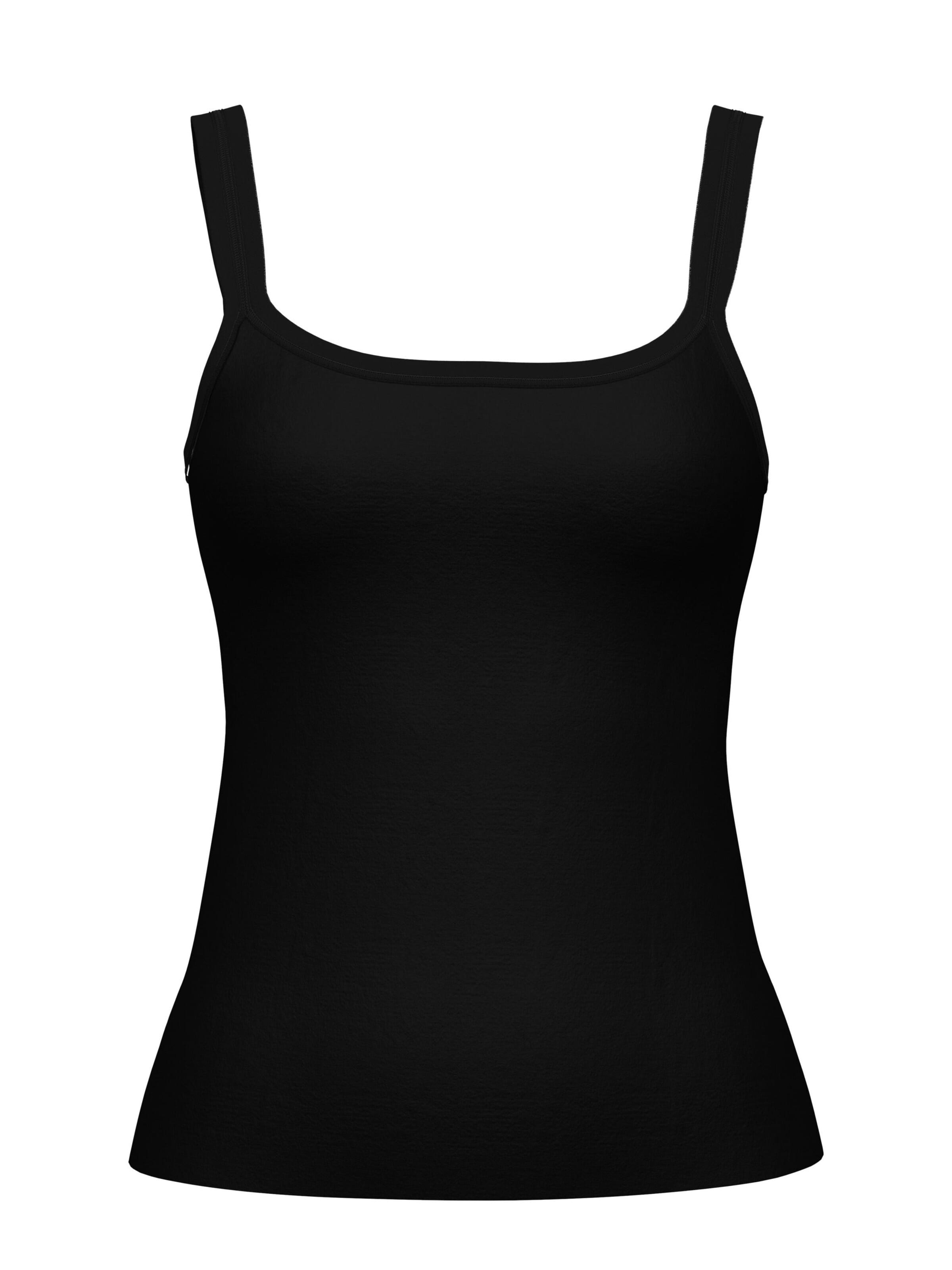 Maillot de corps 'Seamless Natural' CALIDA en noir : devant