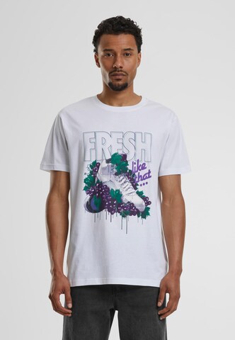 T-Shirt 'Fresh Like That' Mister Tee en blanc : devant