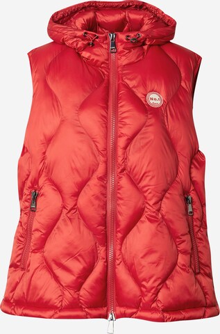 No. 1 Como Vest 'SKY' in Red: front