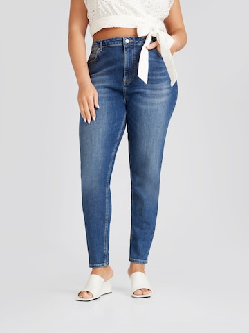 CITA MAASS Slimfit Jeans in Blauw: voorkant