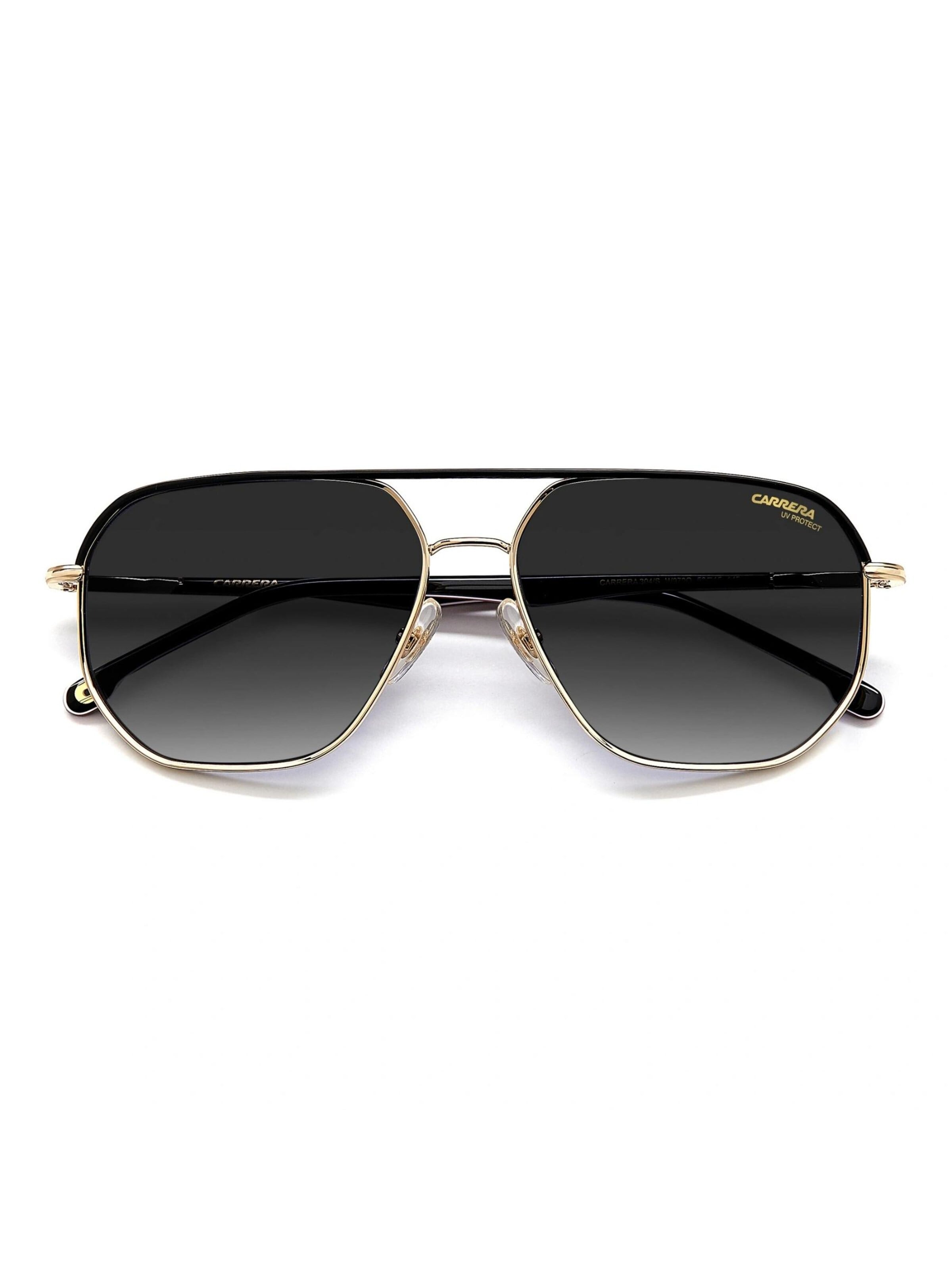 Carrera Sonnenbrille 'Carrera 304/S - W97 9O Schwarz Gestreift mit Goldakzenten'‌ in Schwarz: Vorderseite