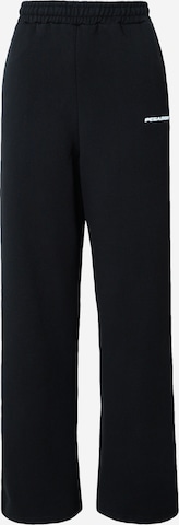 Wide Leg Pantalon 'ANNI' Pegador en noir : devant