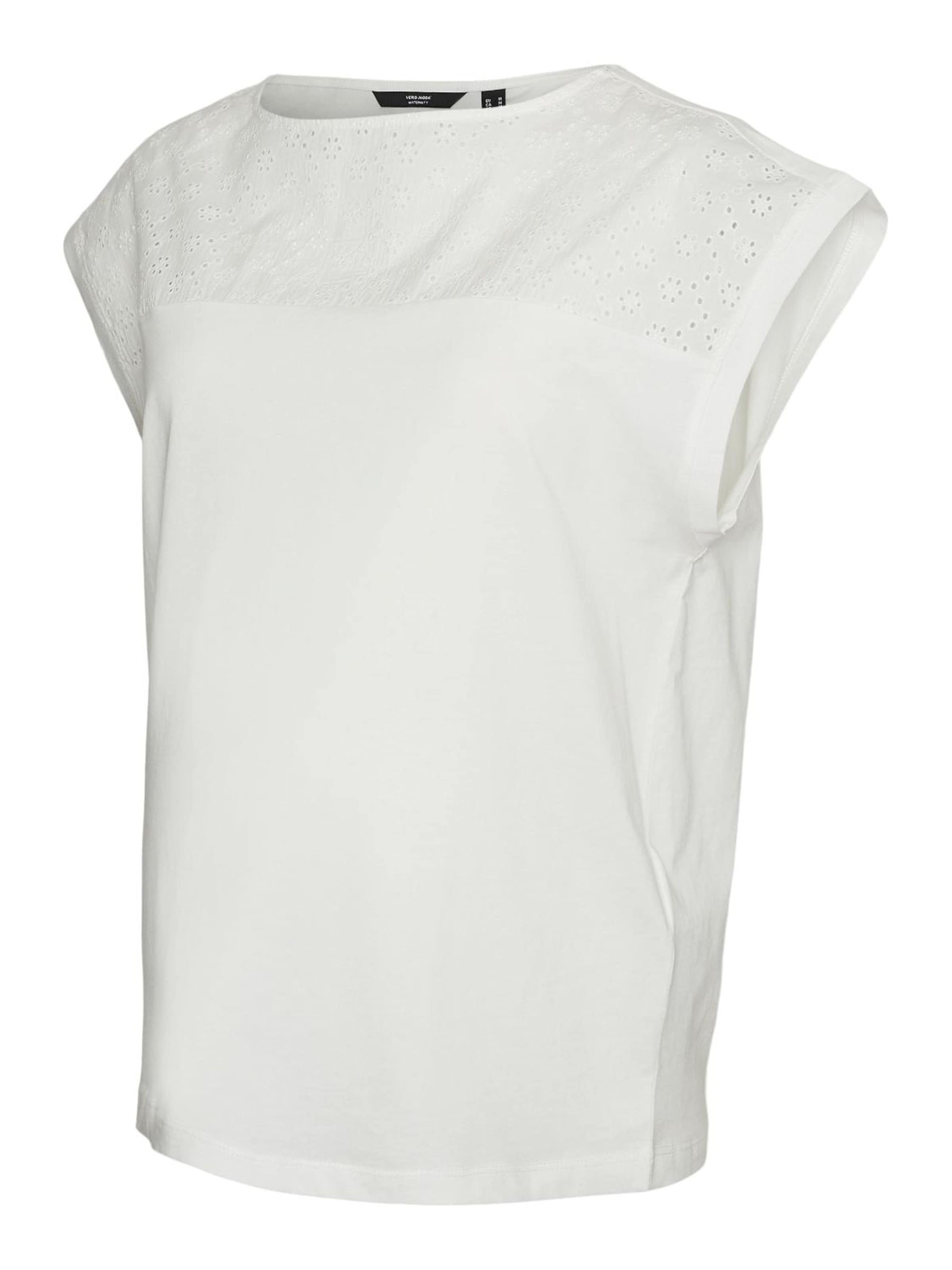 Vero Moda Maternity - Camiseta 'VMKaya' en blanco: frente