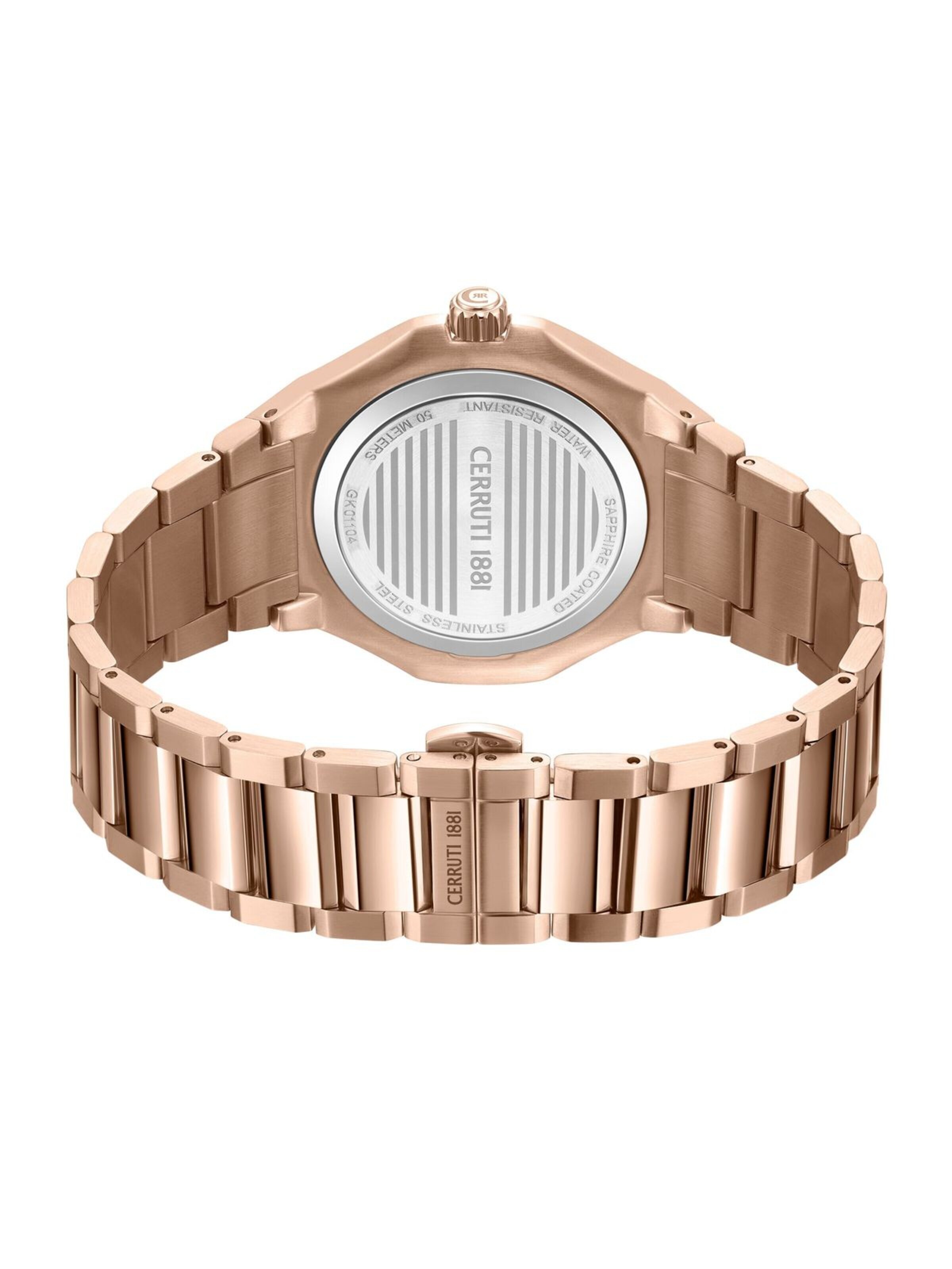 CERRUTI 1881 Analog watch 'Function watch Lucardo Slim' in Brown