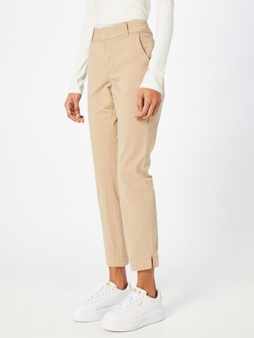 Kaffe Slimfit Broek 'Mette' in Beige: voorkant