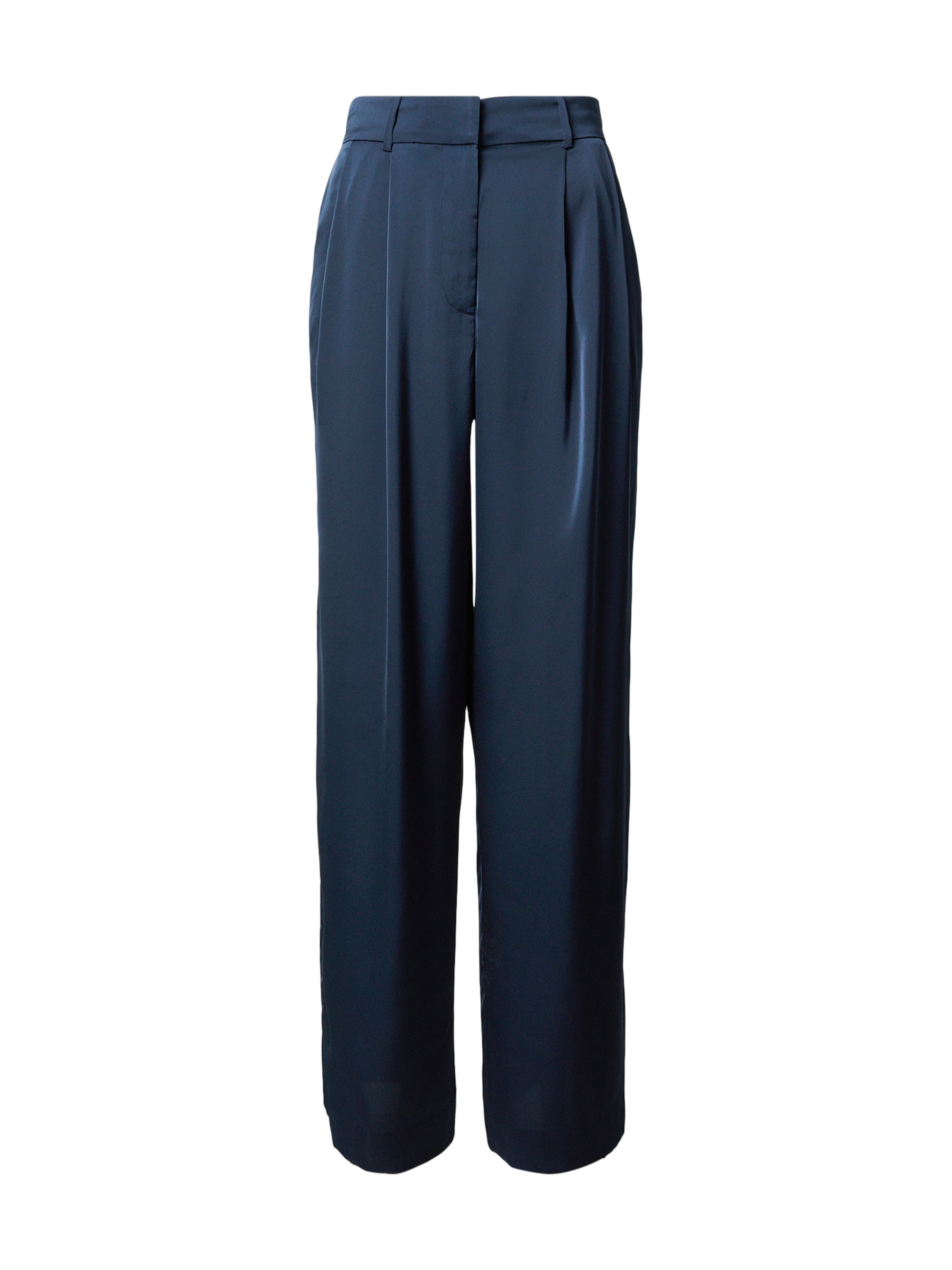 MICHAEL Michael Kors Zvonové kalhoty Kalhoty se sklady v pase – modrá: přední strana