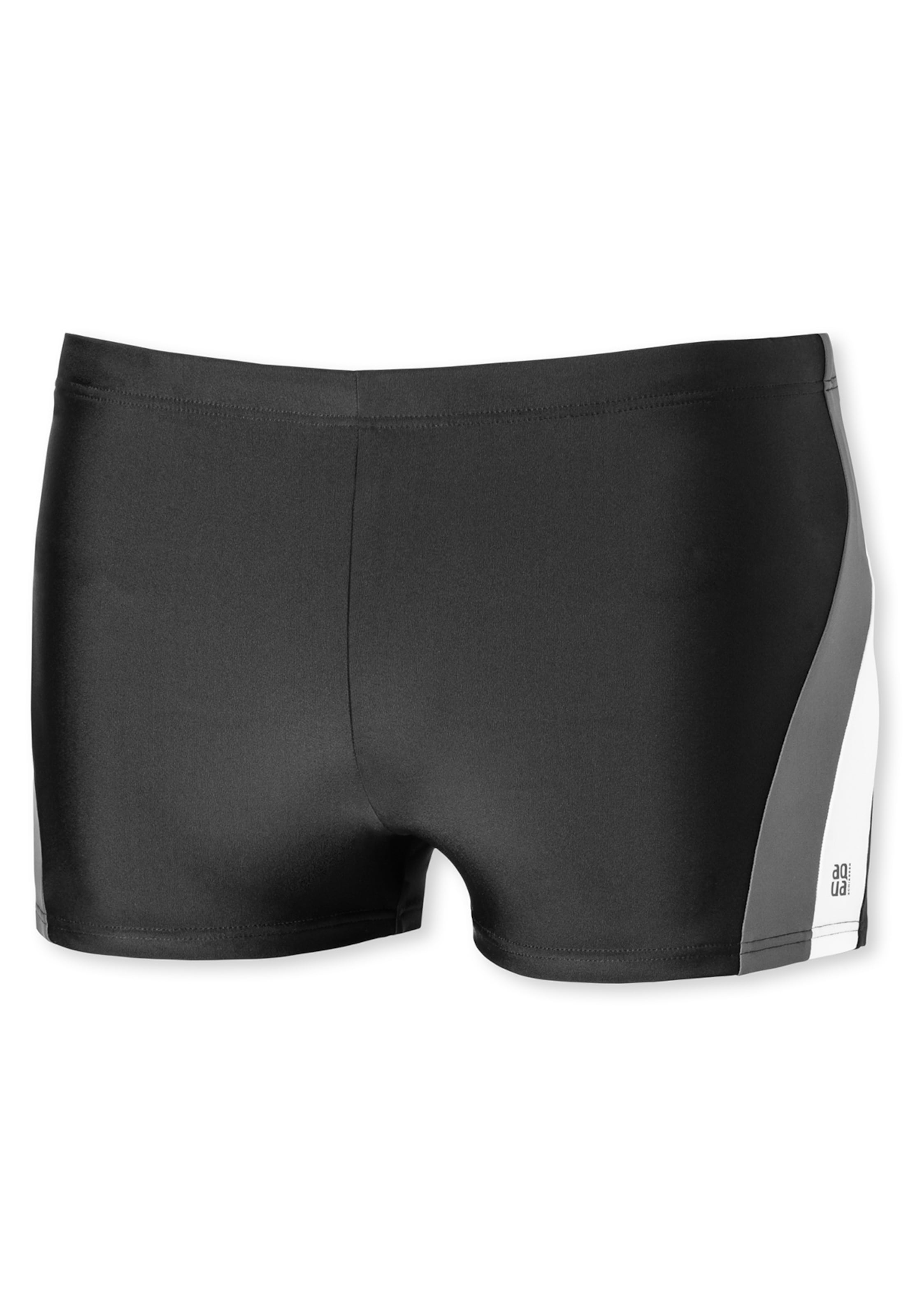 SCHIESSER Zwembroek 'Nautical Active' in Zwart: voorkant