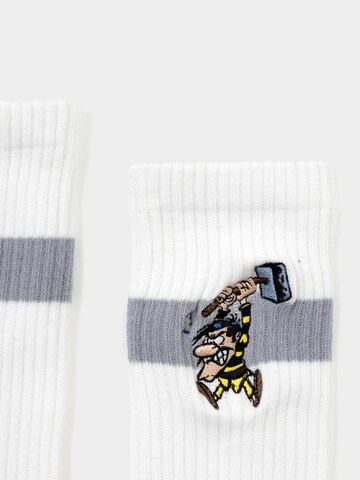 Bavarian Caps Socks 'Joe Dalton' in White